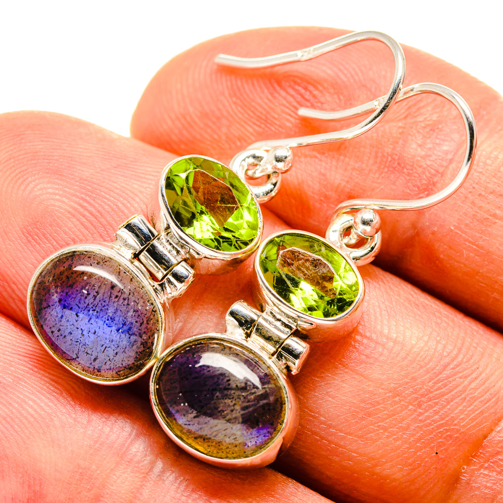 Labradorite Earrings handcrafted by Ana Silver Co - EARR416082