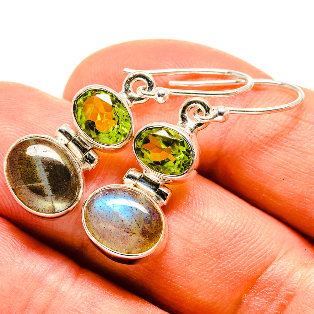 Labradorite Earrings handcrafted by Ana Silver Co - EARR416084