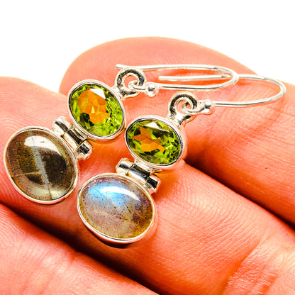 Labradorite Earrings handcrafted by Ana Silver Co - EARR416084