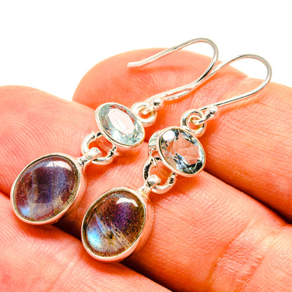 Labradorite Earrings handcrafted by Ana Silver Co - EARR416088