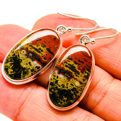 Ocean Jasper Earrings handcrafted by Ana Silver Co - EARR416091