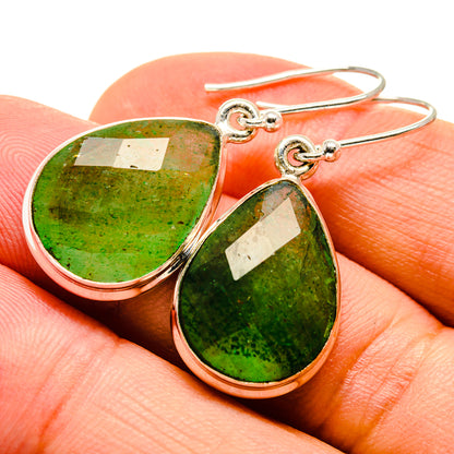 Green Aventurine Earrings handcrafted by Ana Silver Co - EARR416102