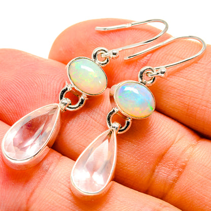 Rose Quartz Earrings handcrafted by Ana Silver Co - EARR416105
