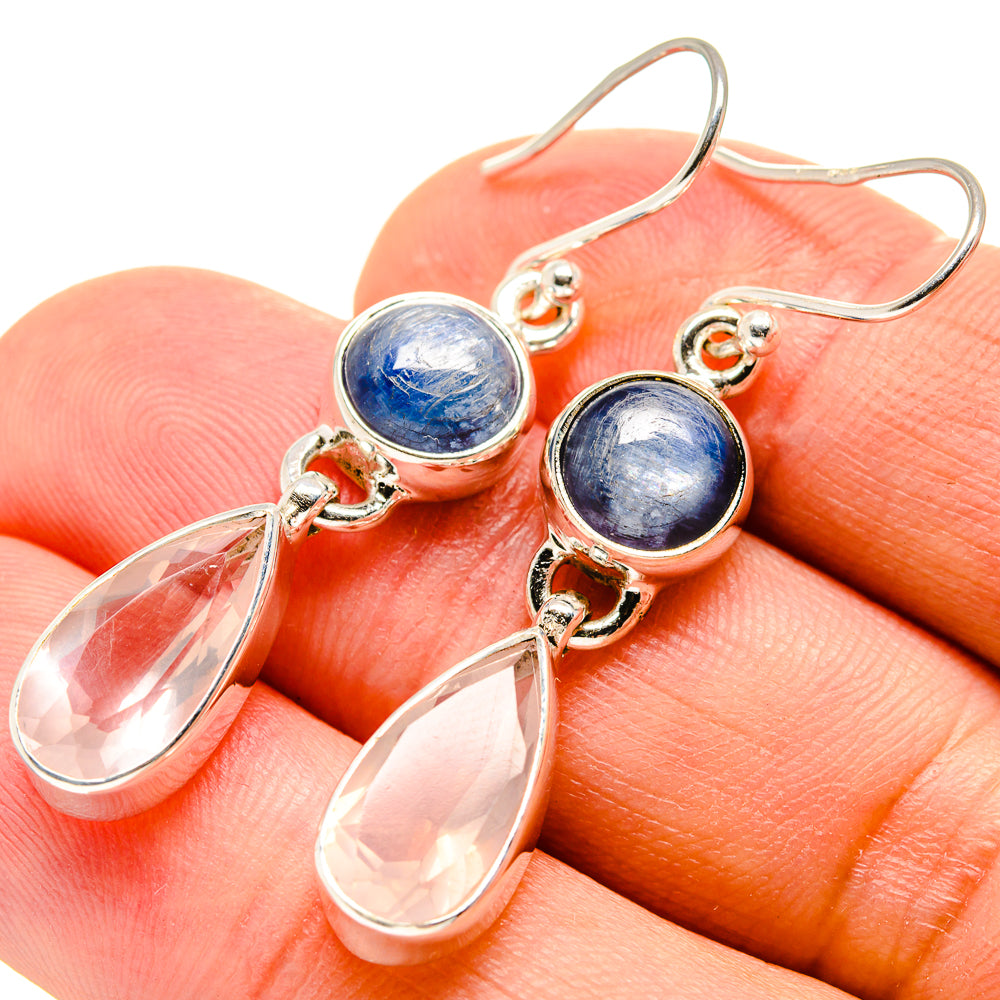Rose Quartz Earrings handcrafted by Ana Silver Co - EARR416108