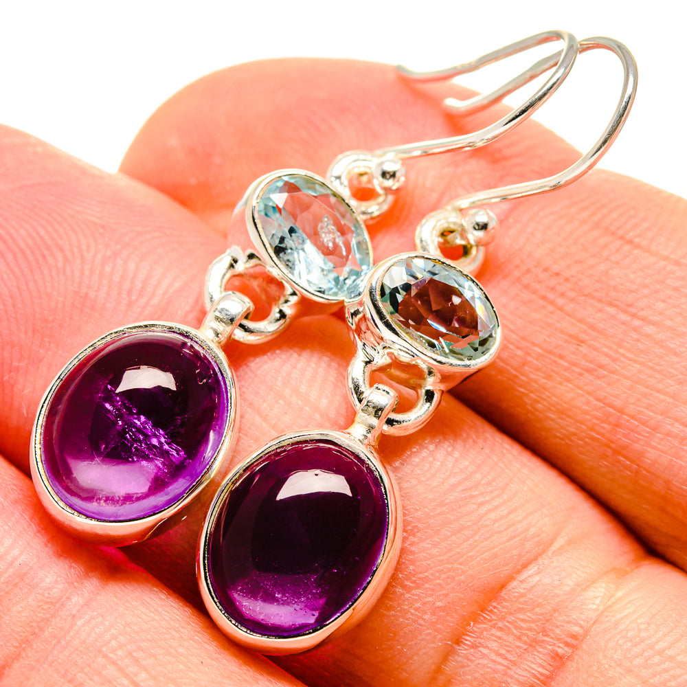 Amethyst Earrings handcrafted by Ana Silver Co - EARR416111
