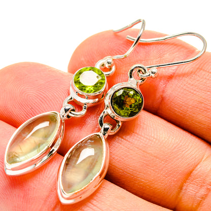 Prehnite Earrings handcrafted by Ana Silver Co - EARR416113