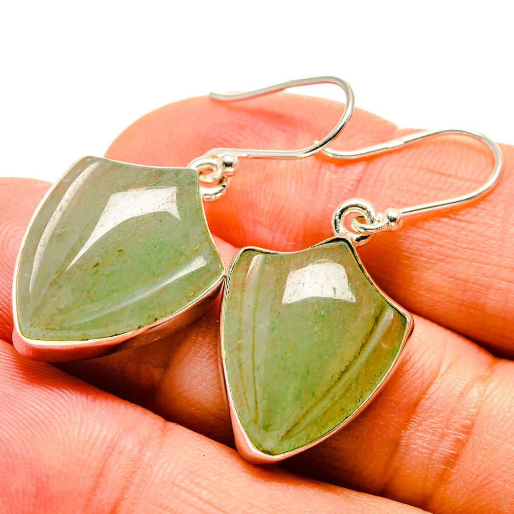 Prehnite Earrings handcrafted by Ana Silver Co - EARR416115