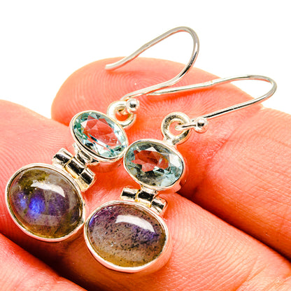 Labradorite Earrings handcrafted by Ana Silver Co - EARR416123