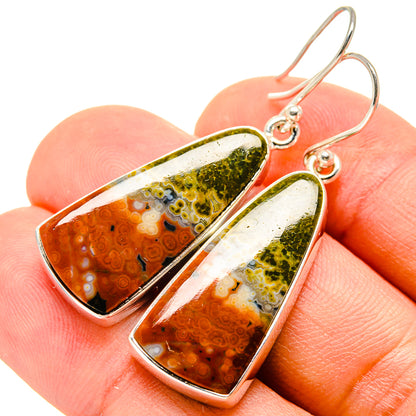 Ocean Jasper Earrings handcrafted by Ana Silver Co - EARR416125