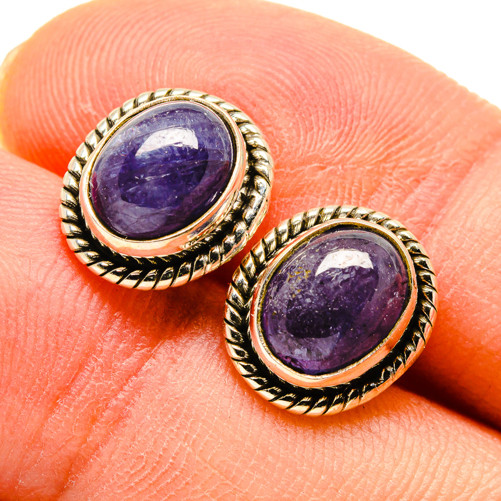 Tanzanite Earrings handcrafted by Ana Silver Co - EARR416134