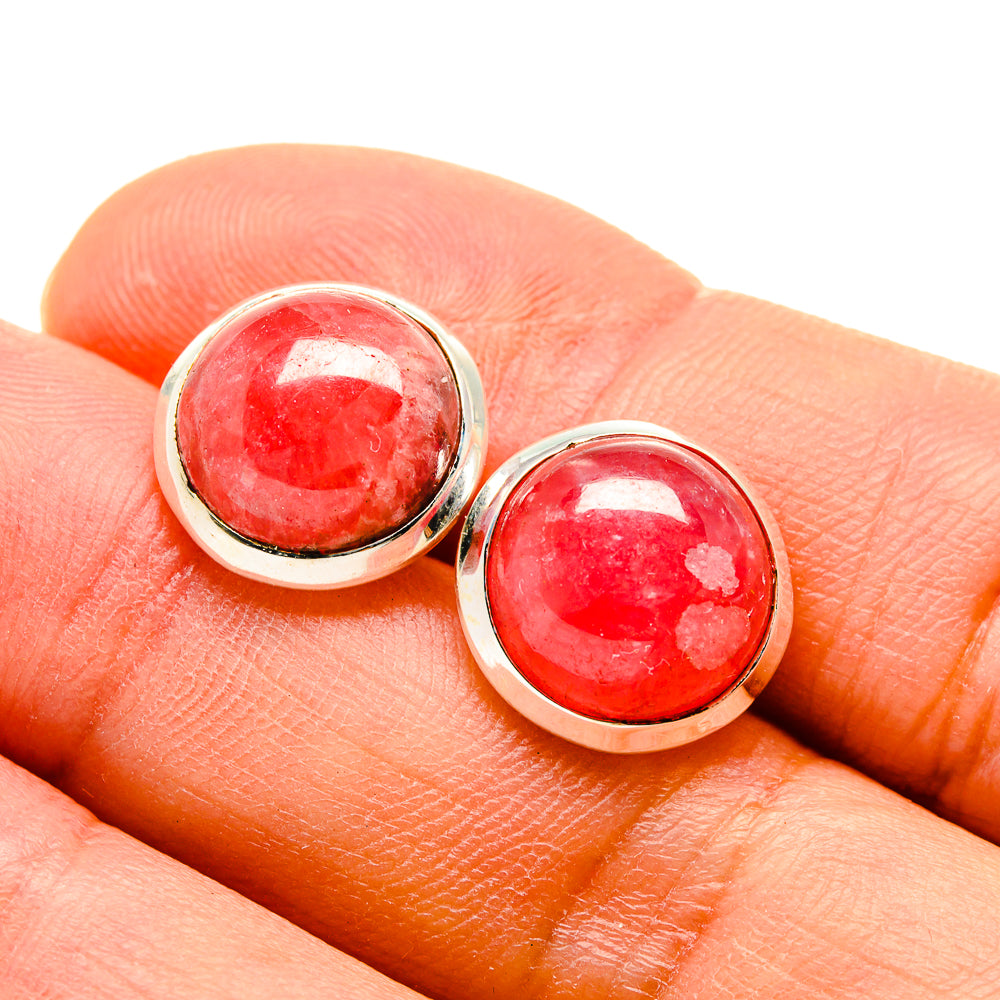 Rhodochrosite Earrings handcrafted by Ana Silver Co - EARR416136