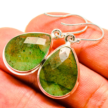 Green Aventurine Earrings handcrafted by Ana Silver Co - EARR416145