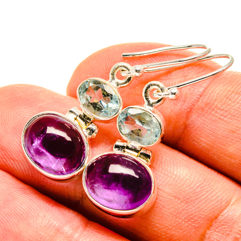 Amethyst Earrings handcrafted by Ana Silver Co - EARR416146
