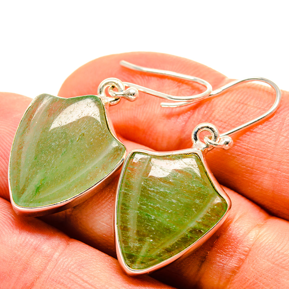 Green Aventurine Earrings handcrafted by Ana Silver Co - EARR416153