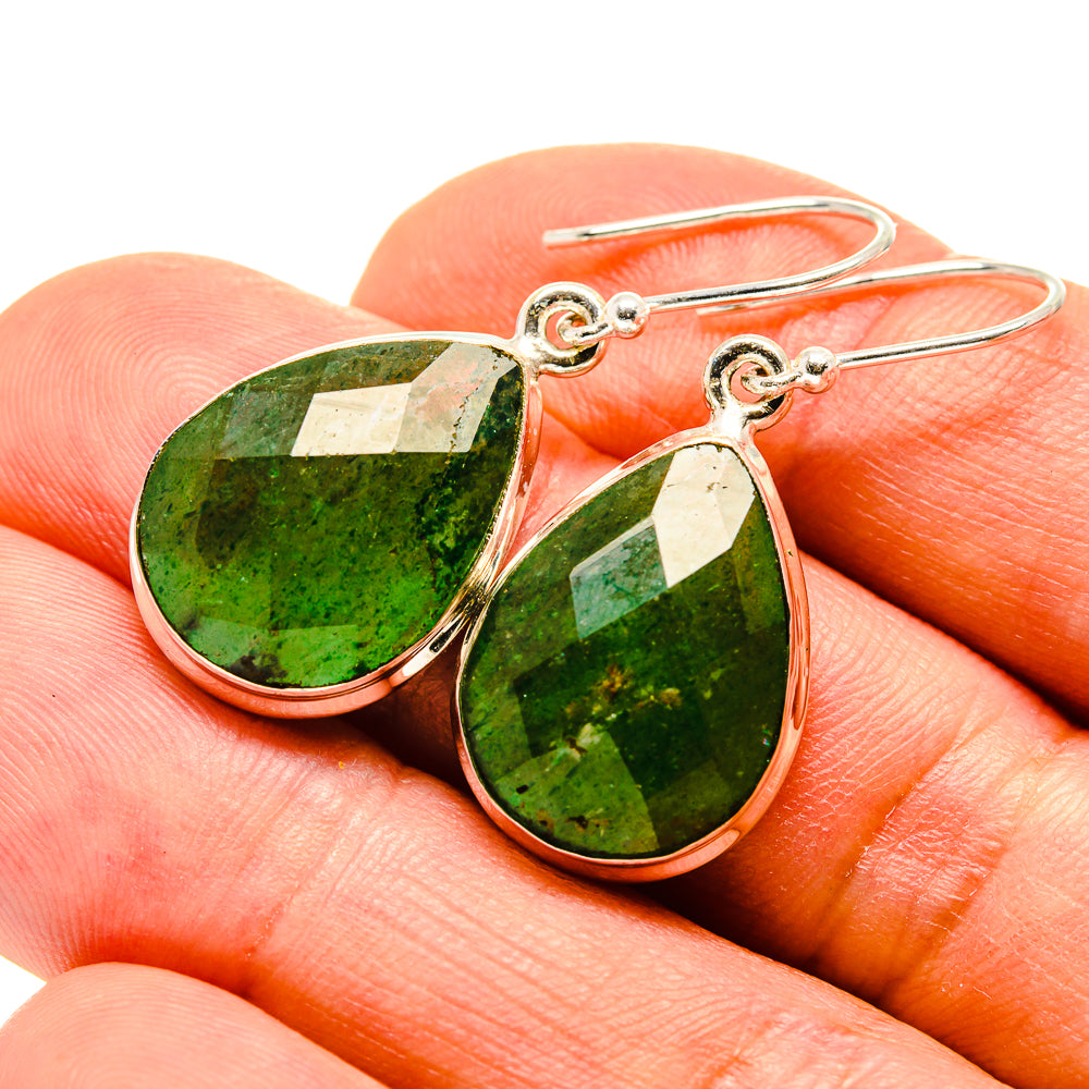 Green Aventurine Earrings handcrafted by Ana Silver Co - EARR416156