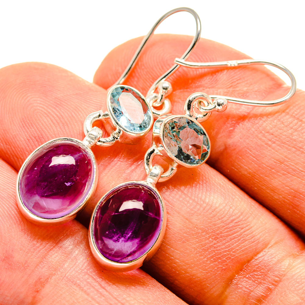 Amethyst Earrings handcrafted by Ana Silver Co - EARR416160