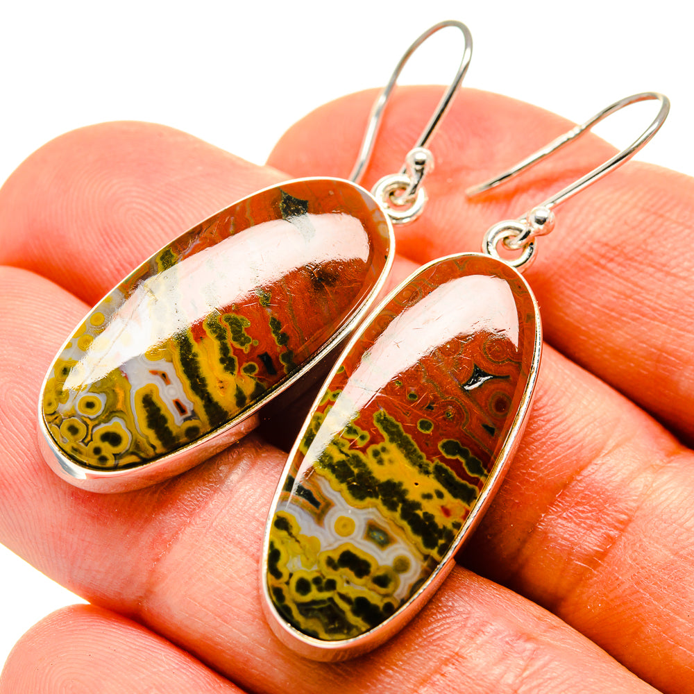 Ocean Jasper Earrings handcrafted by Ana Silver Co - EARR416161