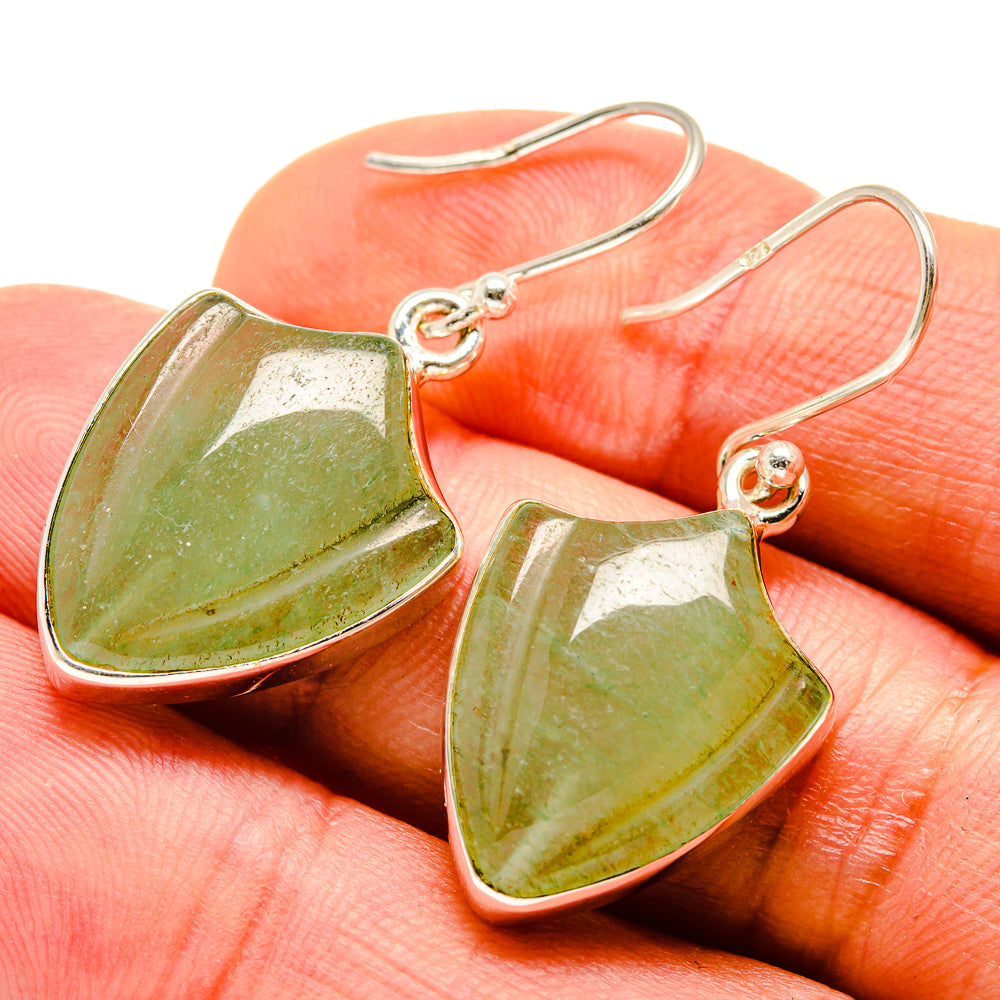 Prehnite Earrings handcrafted by Ana Silver Co - EARR416168