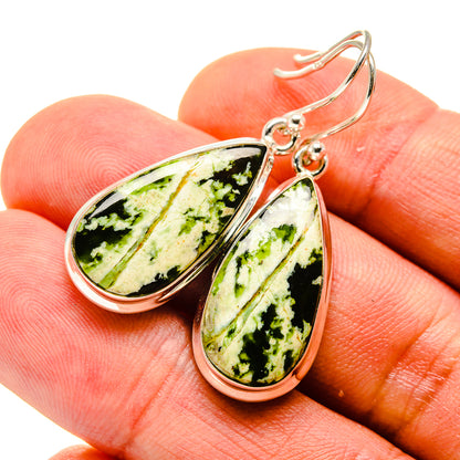 Australian Green Opal Earrings handcrafted by Ana Silver Co - EARR416171