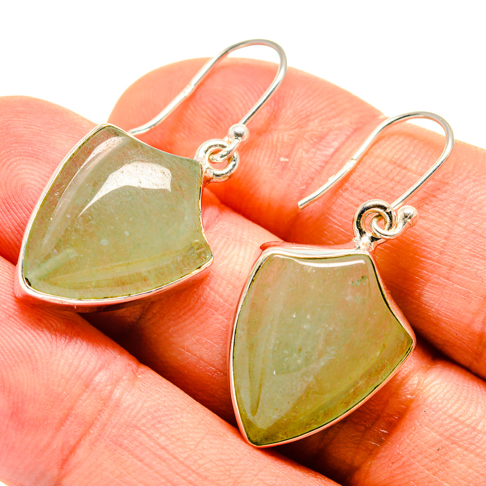 Prehnite Earrings handcrafted by Ana Silver Co - EARR416173