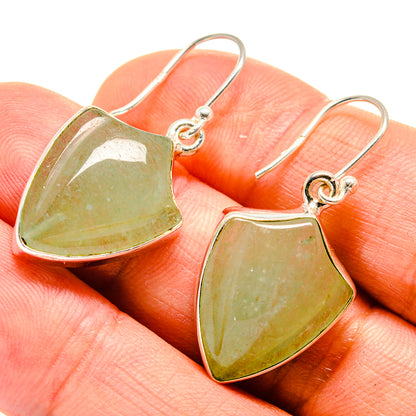 Prehnite Earrings handcrafted by Ana Silver Co - EARR416173