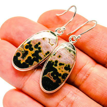 Ocean Jasper Earrings handcrafted by Ana Silver Co - EARR416178