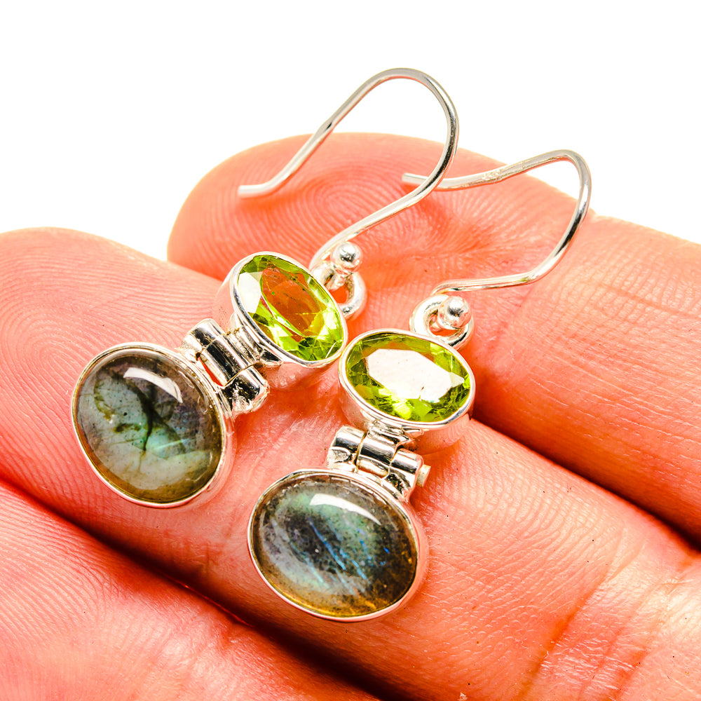 Labradorite Earrings handcrafted by Ana Silver Co - EARR416183