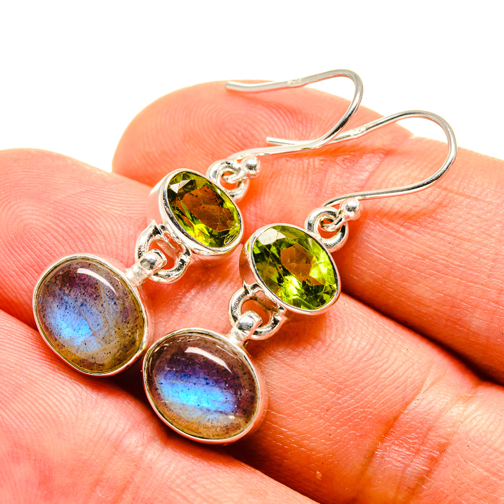 Labradorite Earrings handcrafted by Ana Silver Co - EARR416185
