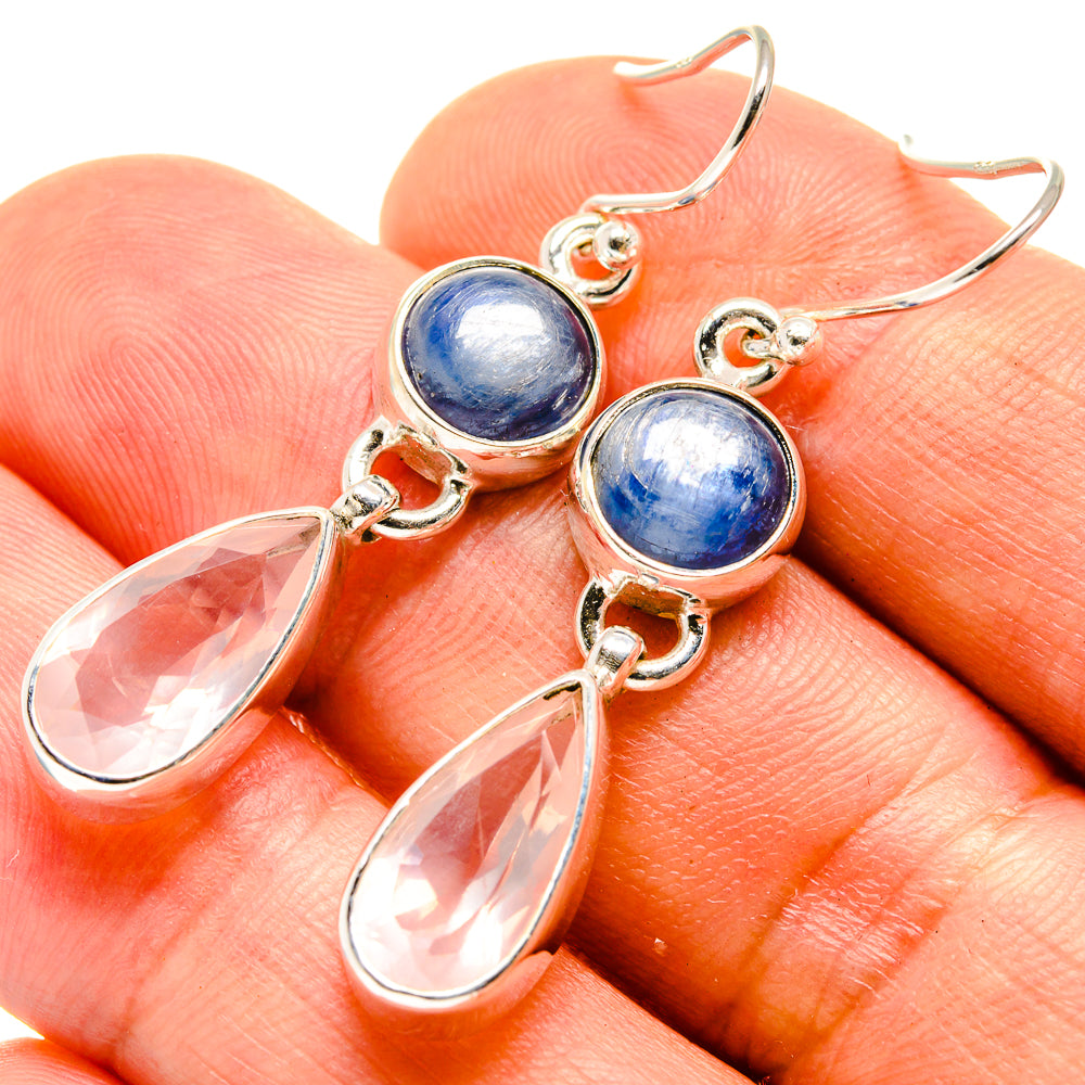 Rose Quartz Earrings handcrafted by Ana Silver Co - EARR416188