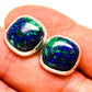 Malachite In Chrysocolla Earrings handcrafted by Ana Silver Co - EARR416199