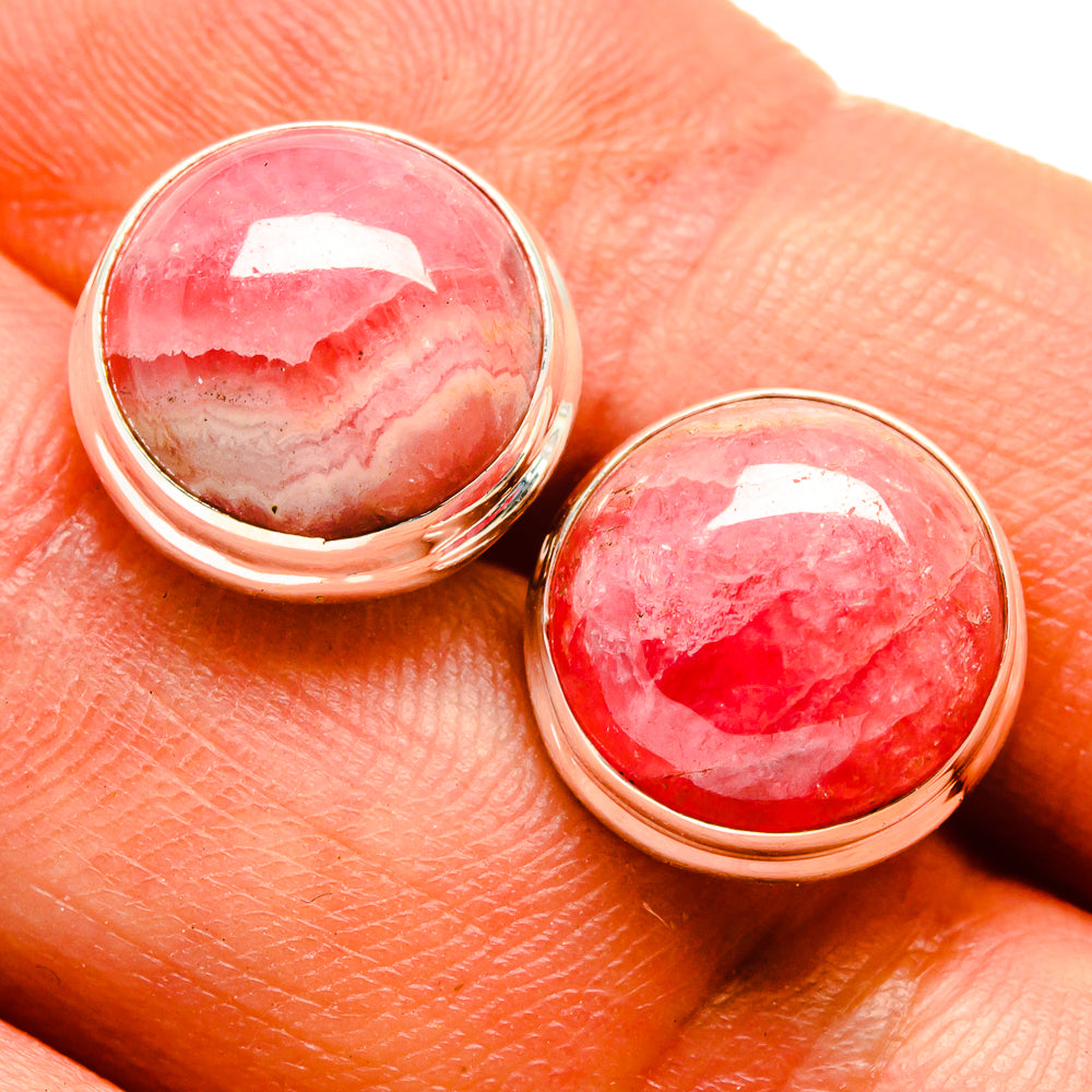 Rhodochrosite Earrings handcrafted by Ana Silver Co - EARR416200