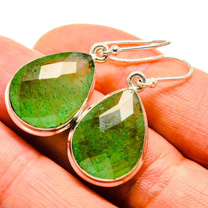 Green Aventurine Earrings handcrafted by Ana Silver Co - EARR416204