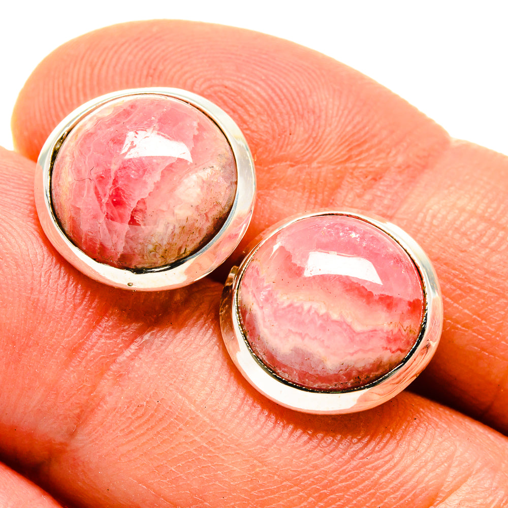 Rhodochrosite Earrings handcrafted by Ana Silver Co - EARR416212