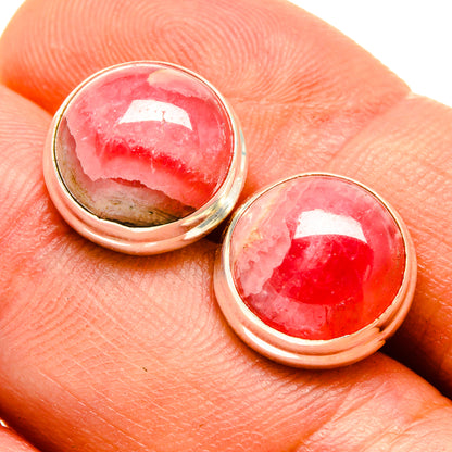 Rhodochrosite Earrings handcrafted by Ana Silver Co - EARR416216