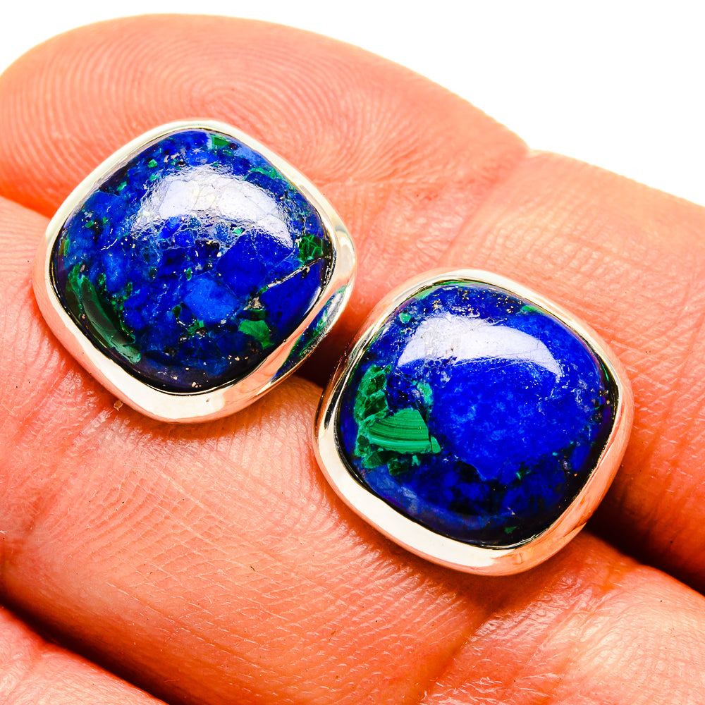 Azurite Earrings handcrafted by Ana Silver Co - EARR416218