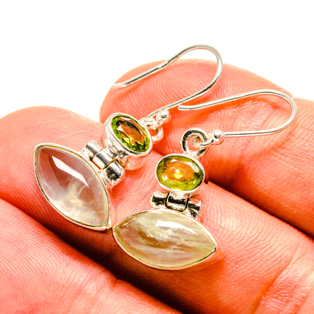 Prehnite Earrings handcrafted by Ana Silver Co - EARR416224