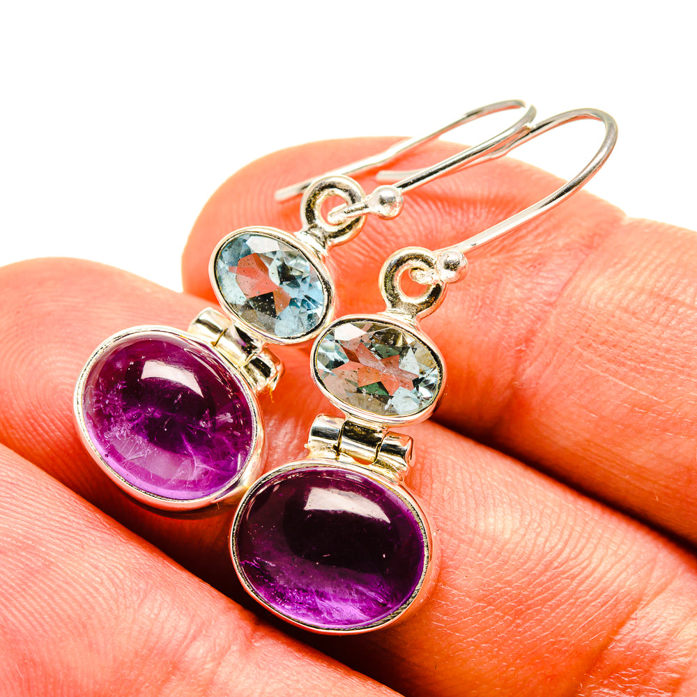 Amethyst Earrings handcrafted by Ana Silver Co - EARR416226