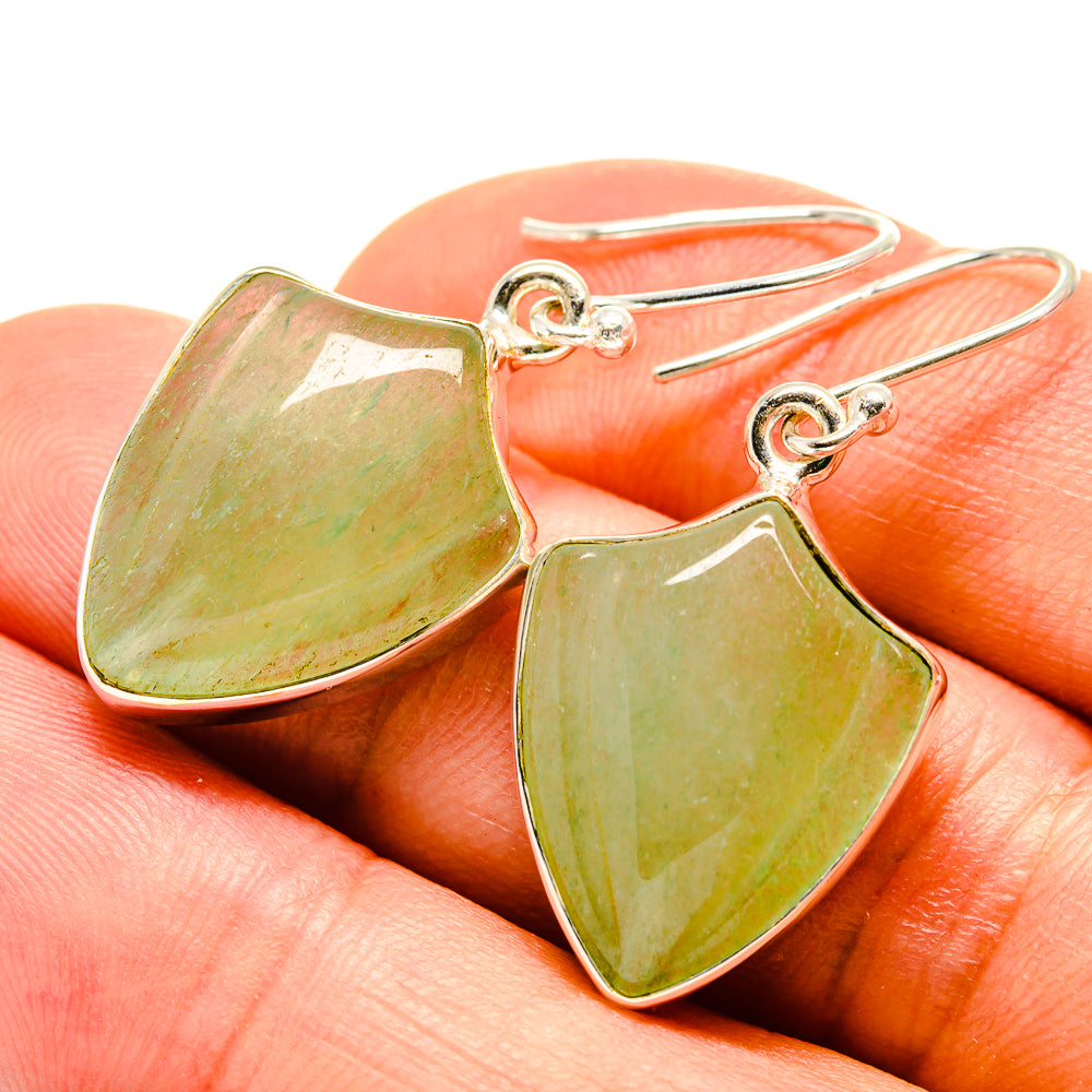 Prehnite Earrings handcrafted by Ana Silver Co - EARR416232