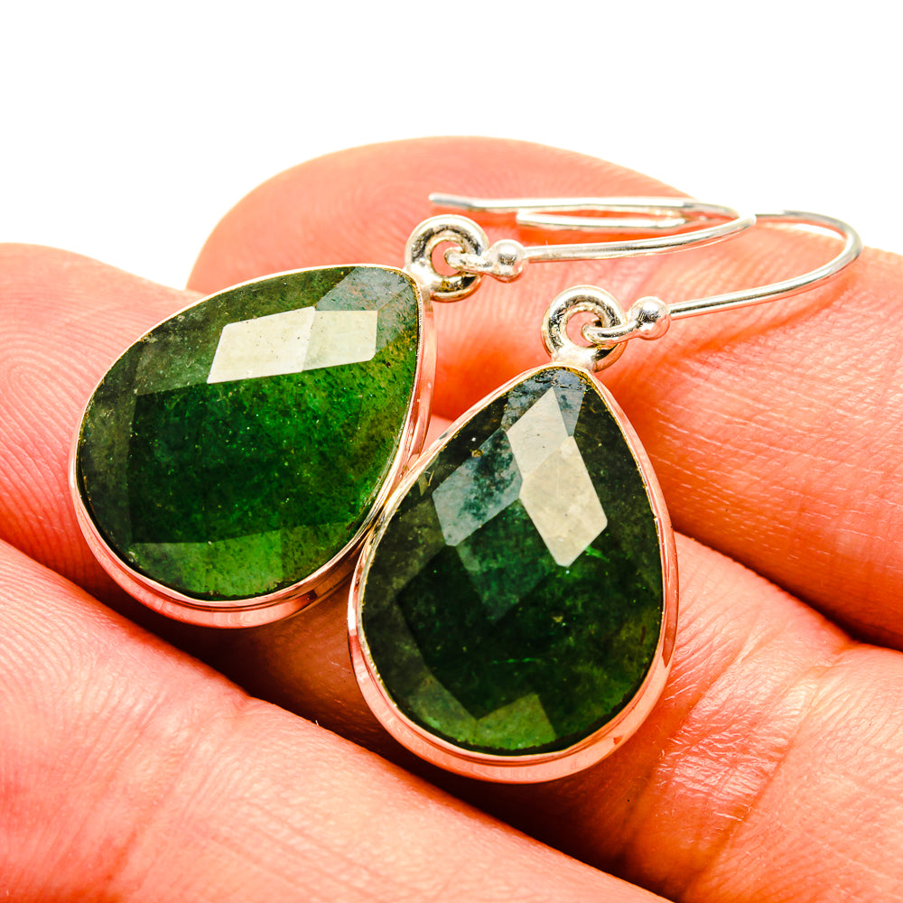 Green Aventurine Earrings handcrafted by Ana Silver Co - EARR416237