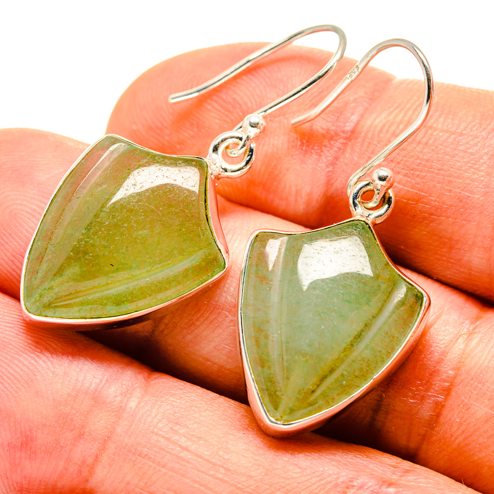 Prehnite Earrings handcrafted by Ana Silver Co - EARR416249