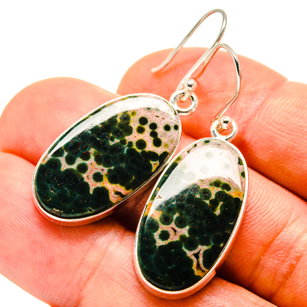 Ocean Jasper Earrings handcrafted by Ana Silver Co - EARR416250