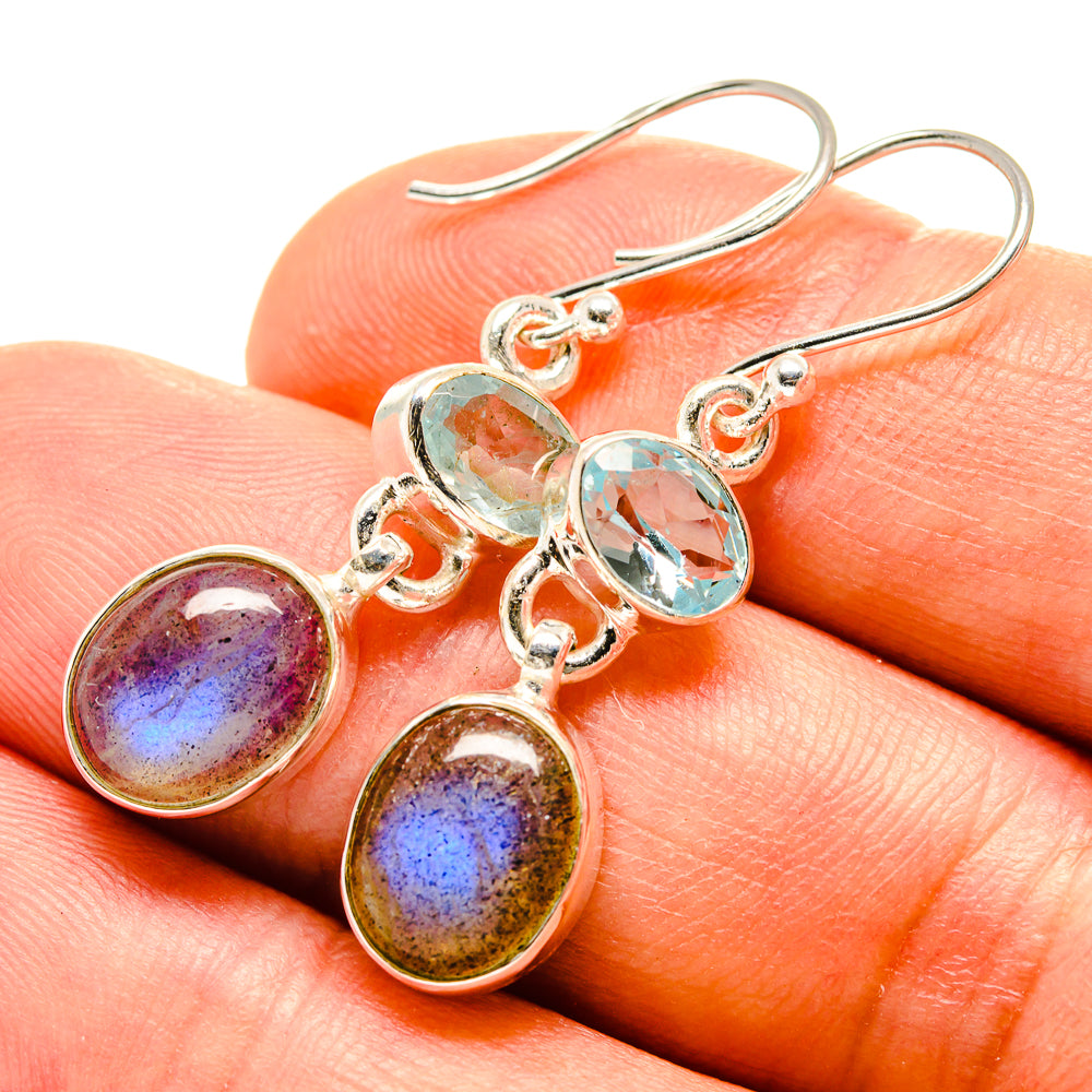 Labradorite Earrings handcrafted by Ana Silver Co - EARR416252