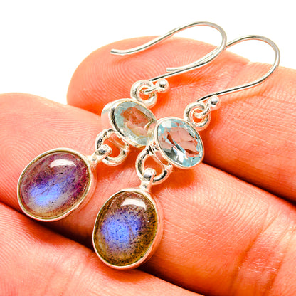 Labradorite Earrings handcrafted by Ana Silver Co - EARR416252