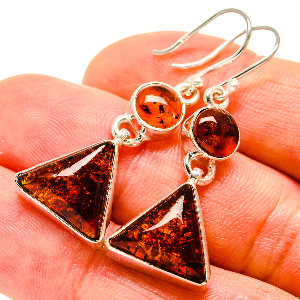 Baltic Amber Earrings handcrafted by Ana Silver Co - EARR416262