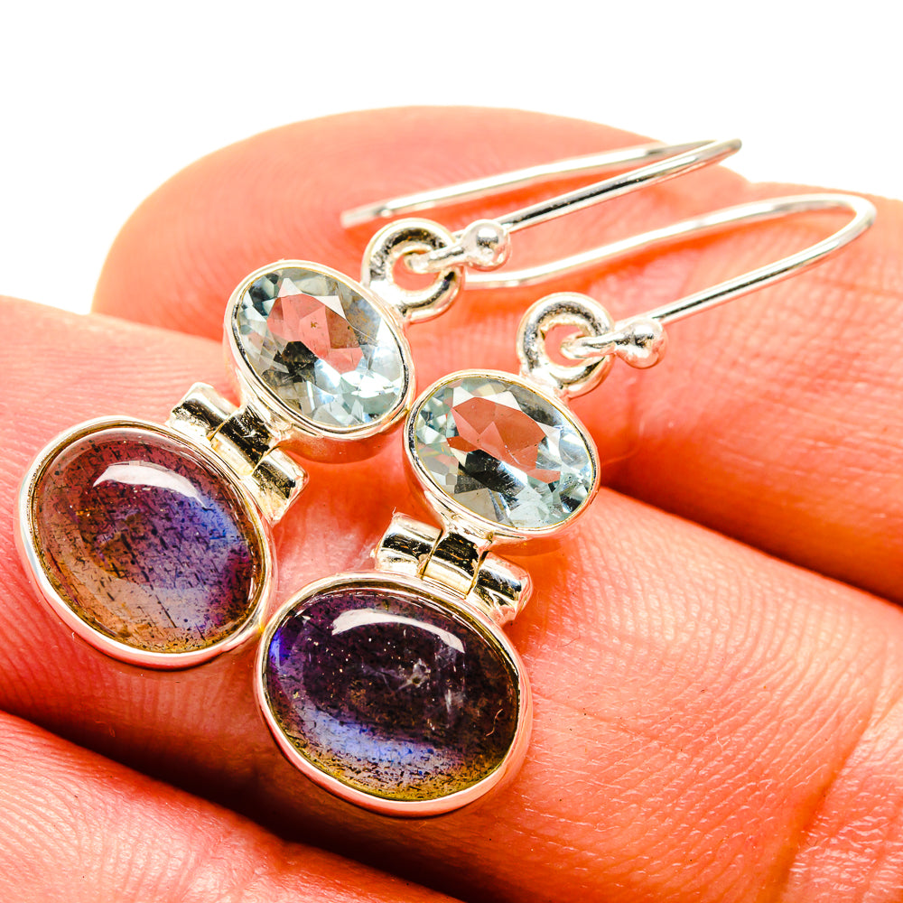 Labradorite Earrings handcrafted by Ana Silver Co - EARR416263