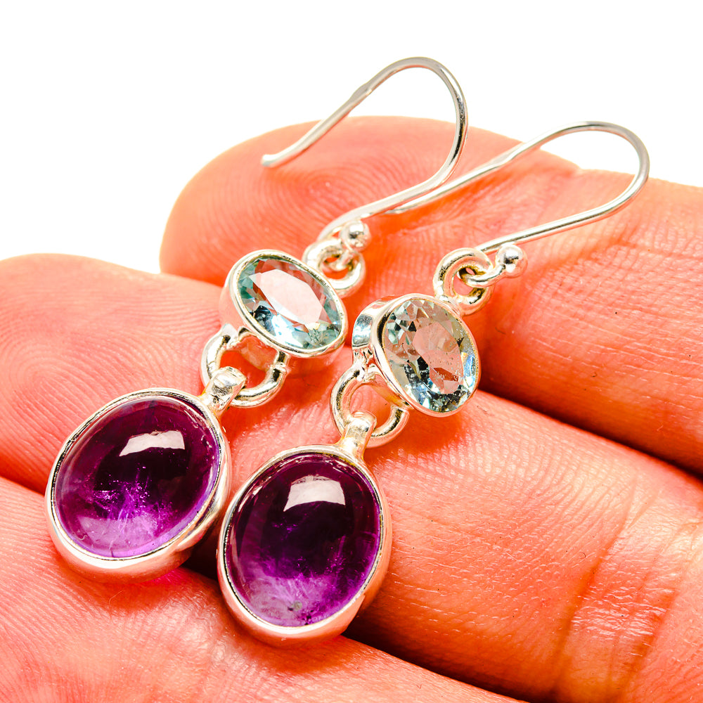 Amethyst Earrings handcrafted by Ana Silver Co - EARR416265