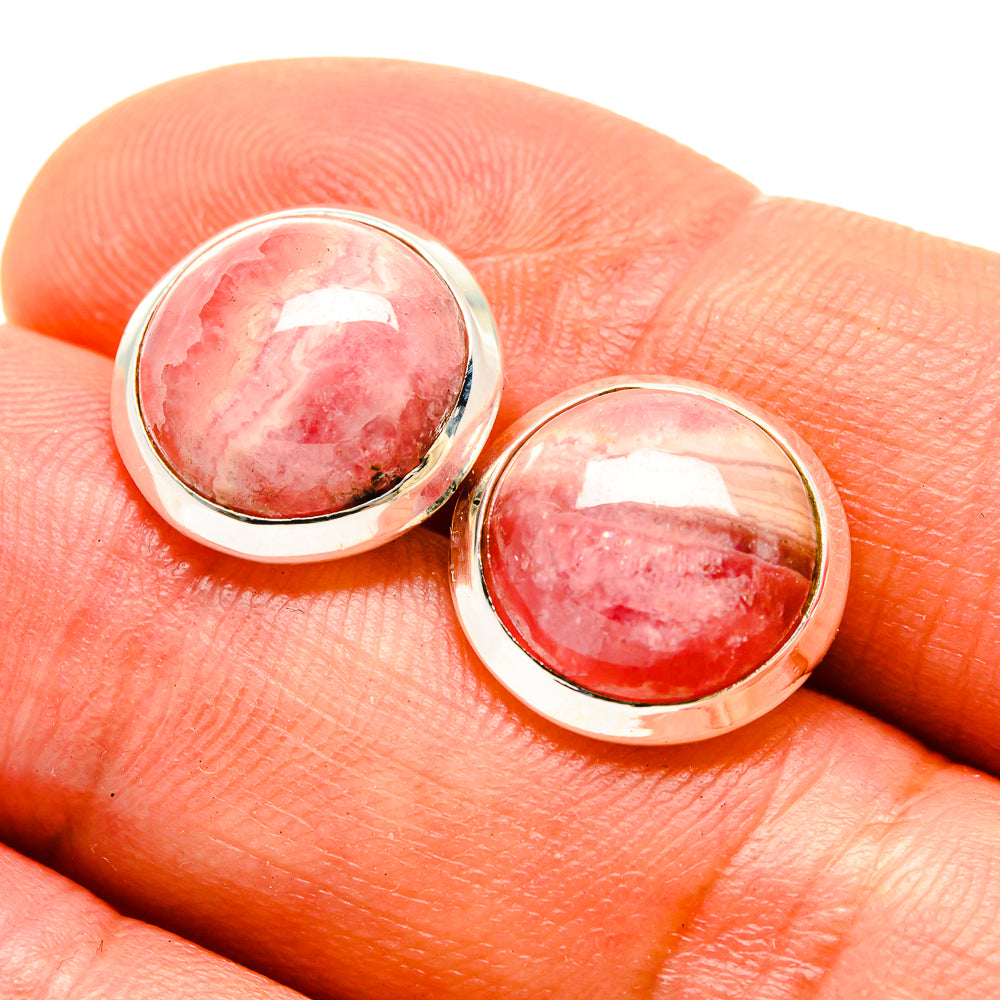 Rhodochrosite Earrings handcrafted by Ana Silver Co - EARR416277