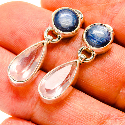 Rose Quartz Earrings handcrafted by Ana Silver Co - EARR416292