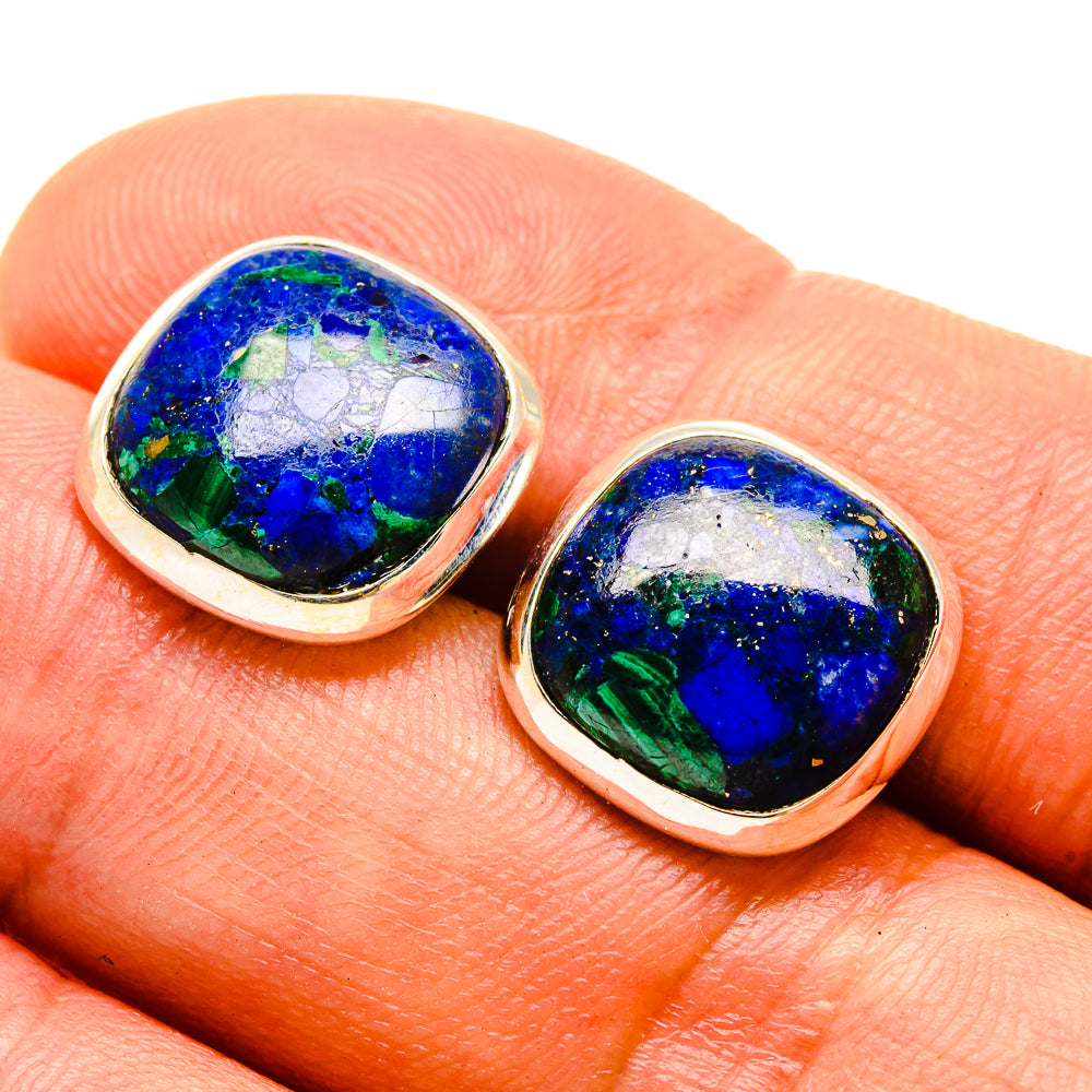 Azurite Earrings handcrafted by Ana Silver Co - EARR416297