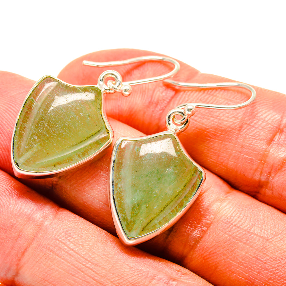 Prehnite Earrings handcrafted by Ana Silver Co - EARR416302